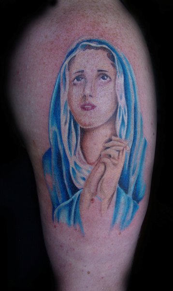 Virgin Mary Tattoo