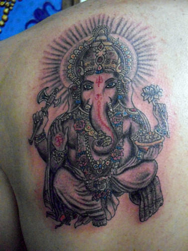 Graceful Ganesh Tattoo