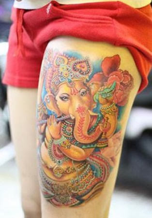 Beautiful Ganesha Tattoo Design