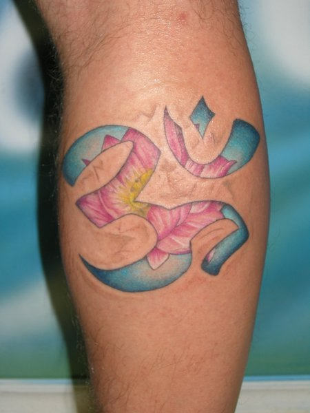 Flower Shade Om Tattoo