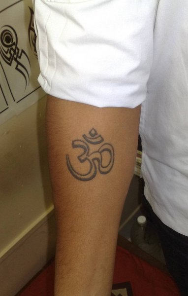 Om Tattoo On Arm