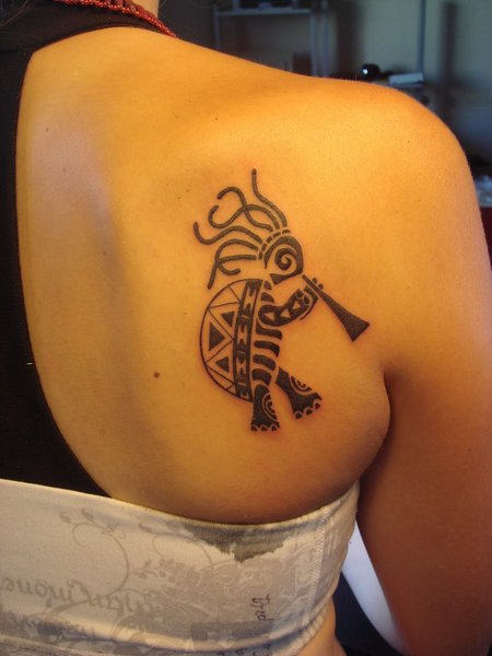 Kokopelli Tribal Tattoo Design