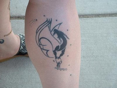 Tattoo Design on Leg