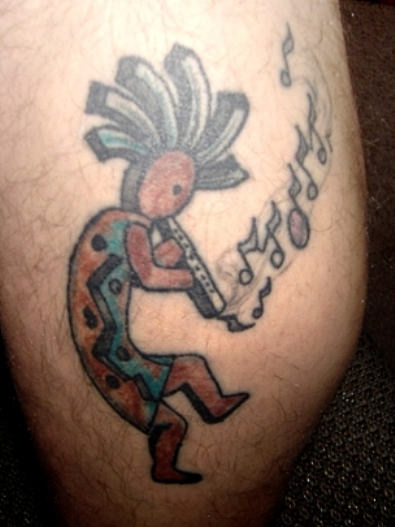 Beautiful Kokopelli Tattoo