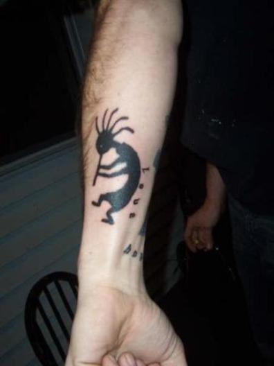 Kokopelli Tattoo on Arm