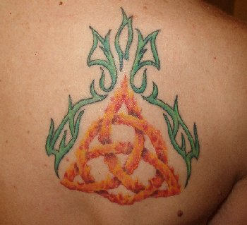 Cool Pagan Tattoo On Back