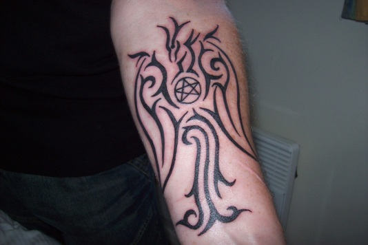 Phoenix Pagan Tattoo On Arm