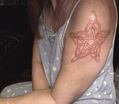 Knot Pagan Tattoo On Shoulder