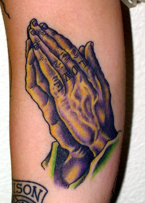 Praying Love Hands Tattoo. 
