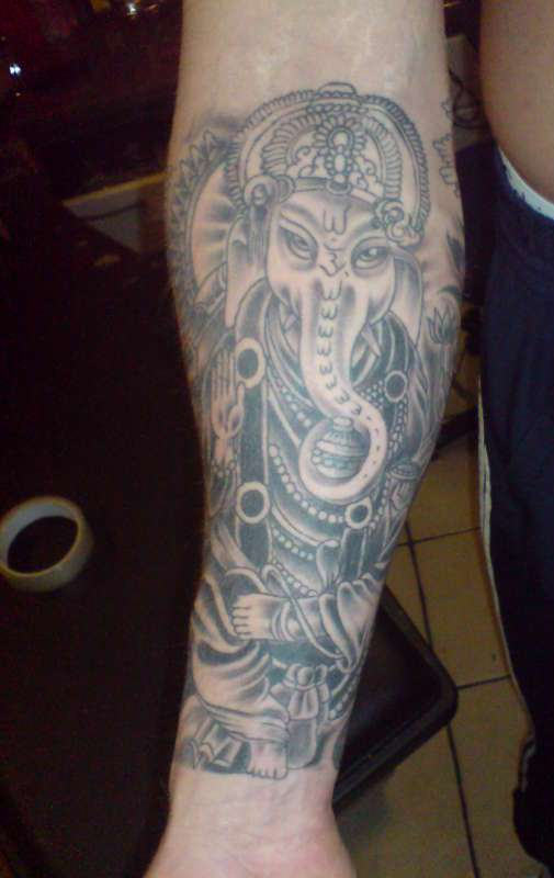 Ganesh Tattoo On Arm