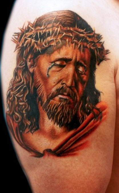 Suffering Jesus Tattoo