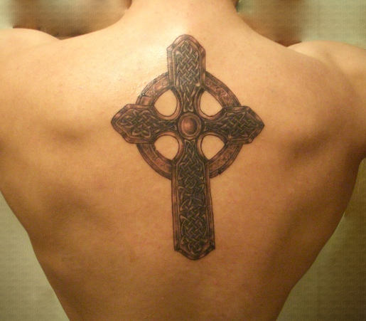 Cross Tattoo On Back