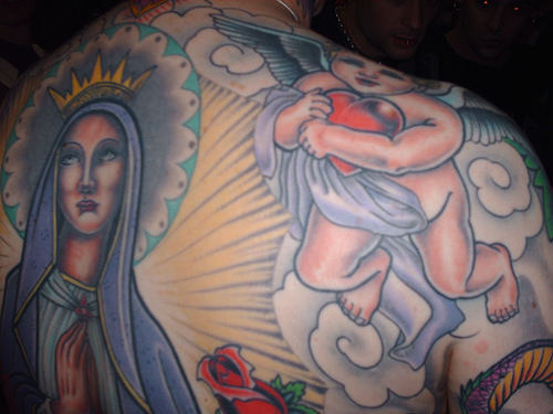 Balky Christian Tattoo On Back