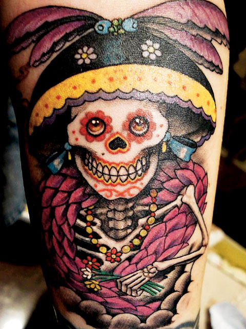 Likable Dia De Los Muertos Tattoo