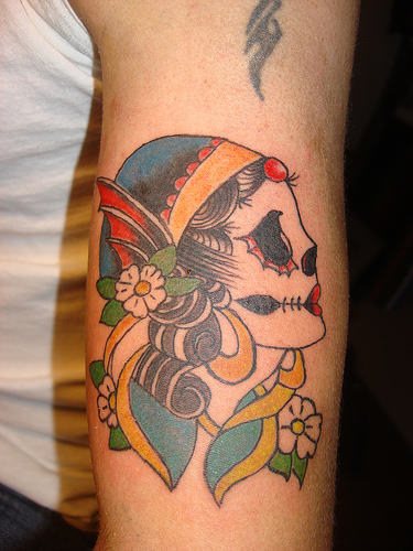 Dia De Los Muertos Girl Tattoo