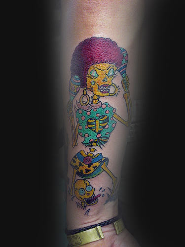 Dia De Los Muertos Tattoo On Arm