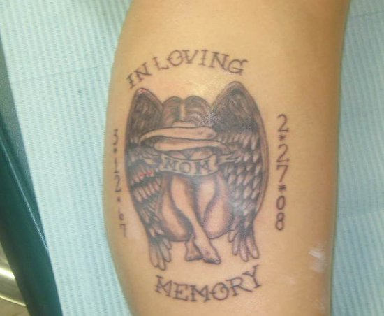 In Memory Angel Tattoo