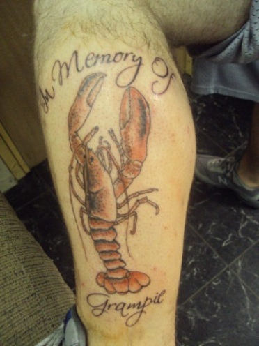 In Memory Tattoo On Leg