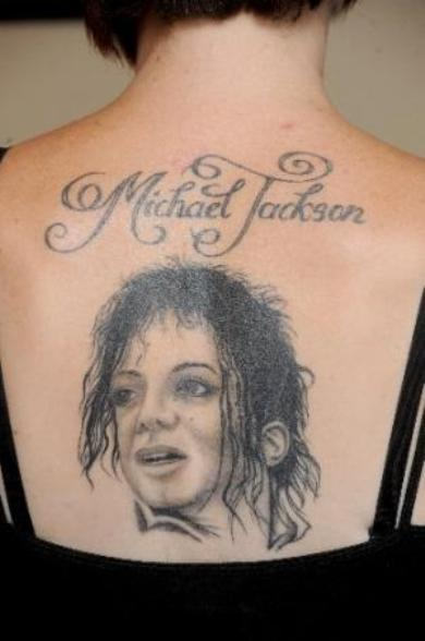 Michael Jackson Tattoo On Back