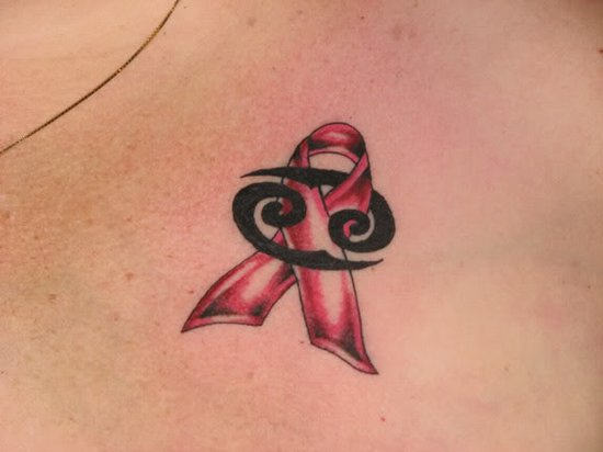 Cancer Ribbon Tattoo