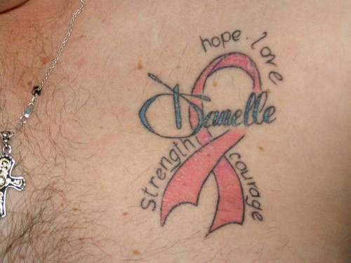 Meaningful Ribbon Tattoo