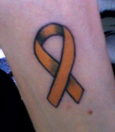 Yellow Ribbon Tattoo