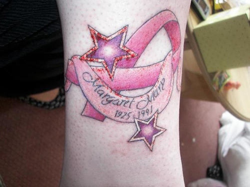 Memorial Ribbon Tattoo