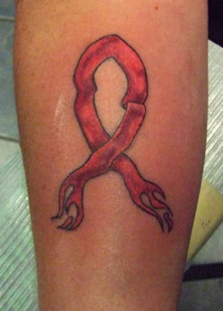 Red Ribbon Tattoo