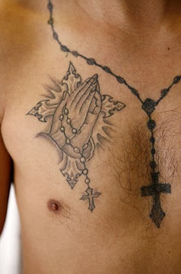 Christian Rosary Tattoo