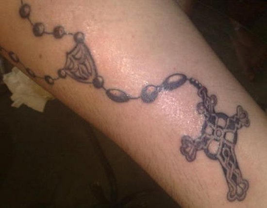 Rosary Tattoo Design