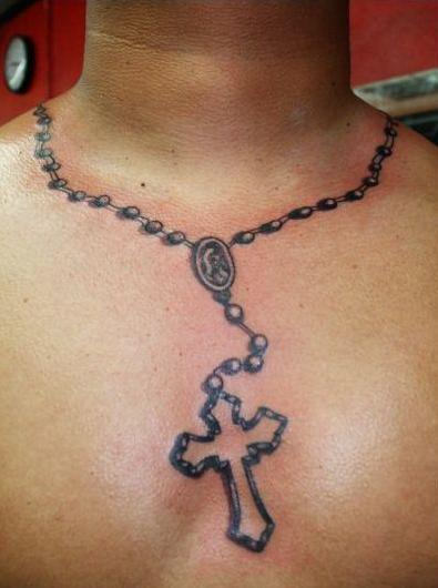 Rosary Chain Tattoo