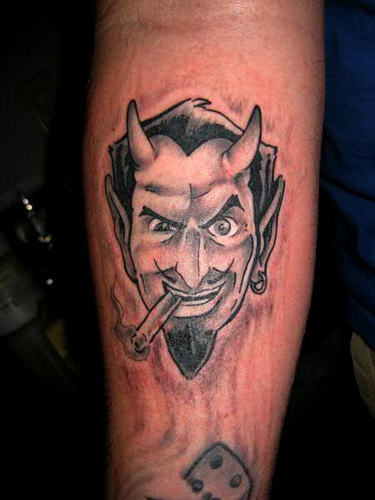 Satan Tattoo On Arm