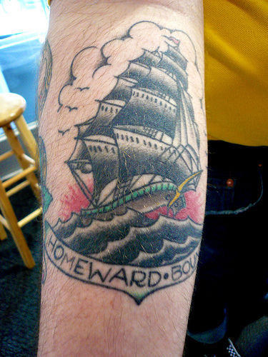Ship Tattoo on Sailors