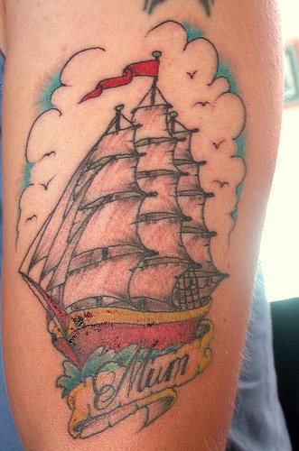 Mum Ship Tattoo