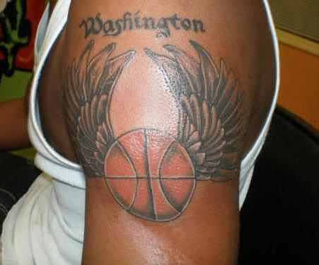 Washington Wings Tattoo On Shoulder