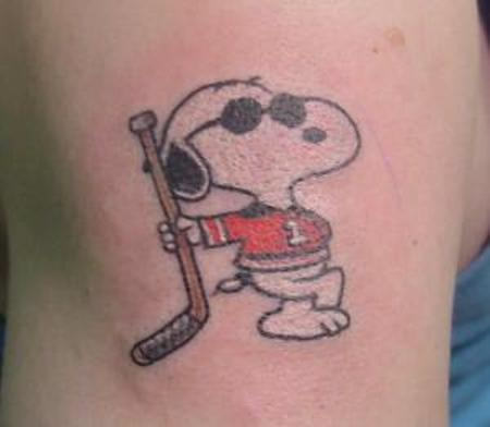 Funny Hockey Tattoo