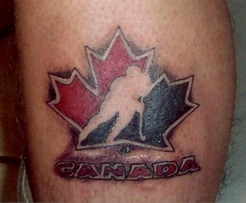 Canada Hockey Tattoo