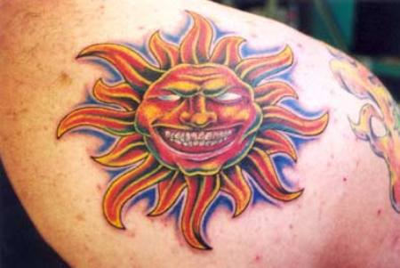 Laughing Sun Tattoo