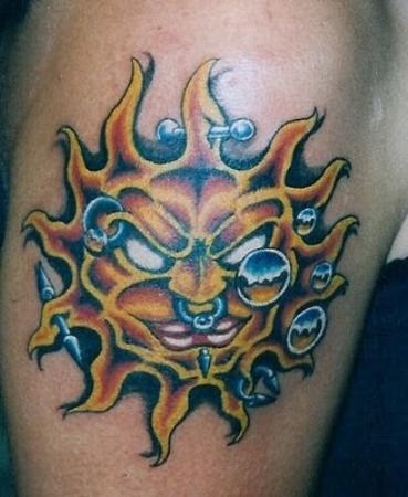Burning Sun Tattoo | Tattoo Designs, Tattoo Pictures