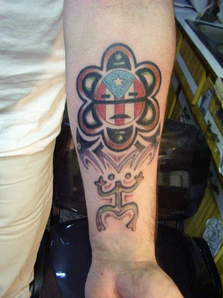 Taino Tattoo Design on Arm