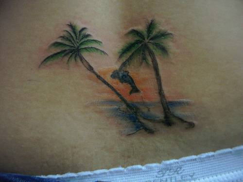 Palm Trees Tattoo Design