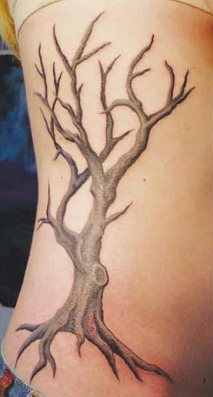 Tree Tattoo On Rib