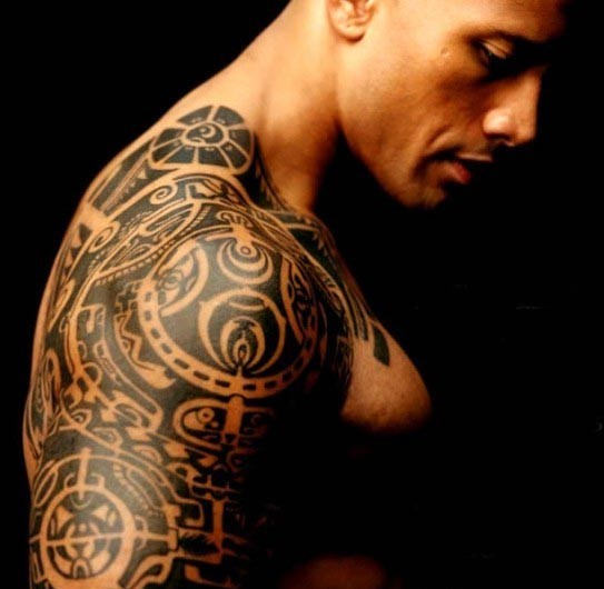 Black Maori Tribal Tattoo