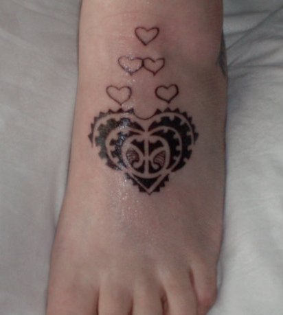 Loveable Tattoo On Foot