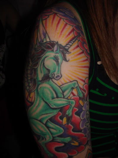 Nice Unicorn Tattoo