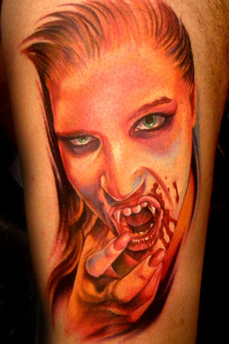 Bloodcurdling Vampire Tattoo