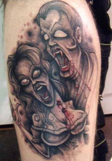 Vampires Couple Tattoo