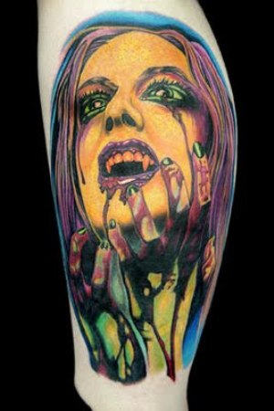 Lady Vampire Tattoo