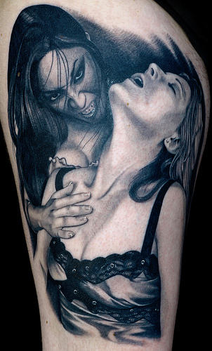 Killer Vampire Tattoo