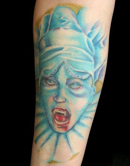 Blue Vampire Tattoo
